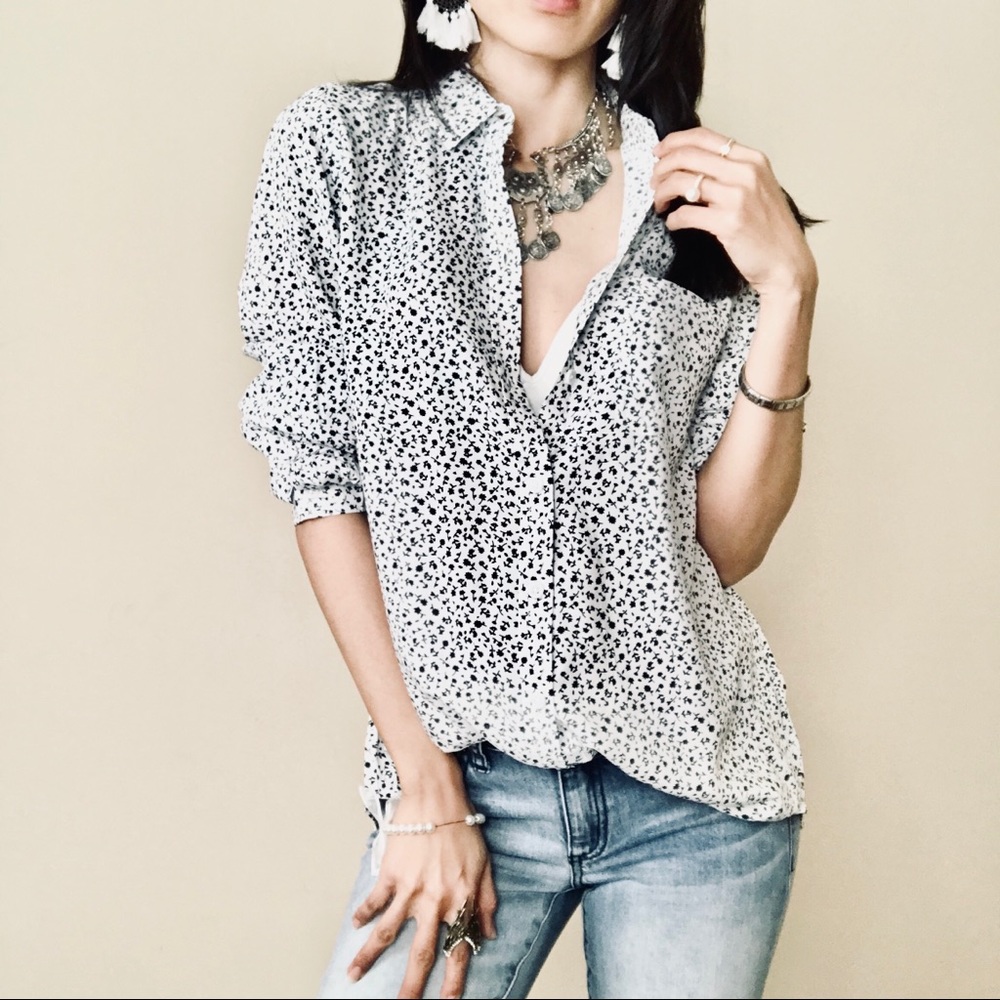 beachlunchlounge flower blouse